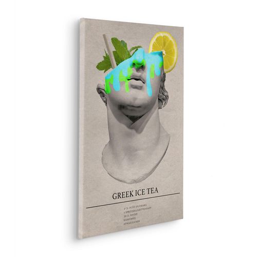 4055065031052 - Leinwandbild KOMAR Greek Ice Tea Cocktail - Größe 40 x 60 cm bunt (farbe bild(er) bunt) B40cm Papier Holz Bilder Keilrahmenbild mi Echtholzrahmen