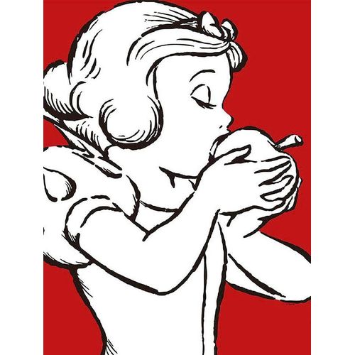 4055065161599 - Bild KOMAR Snow White Apple Bite - red weiß (farbe bild(er) weiß) B30 H40 Papier Bilder Wandbild zur Dekoration im Kinderzimmer - ohne Rahmen