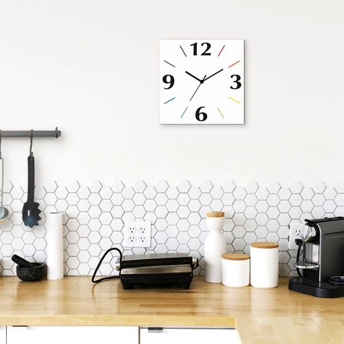 4059745808125 - Wanduhr ARTLAND Uni Trendfarben Wanduhren Gr B H T 30 cm x 30 cm x 03 cm Quarzuhr 4 Ziffern bunt (weiß bunt) Wanduhren wahlweise mit Quarz- oder Funhuhrwerk lautlos ohne Tickgeräusche 4059745808125 - Wanduhr ARTLAND Uni Trendfarben Wanduhren Gr B H T 30 cm x 30 cm x 03 cm Quarzuhr 4 Ziffern bunt (weiß bunt) Wanduhren wahlweise mit Quarz- oder Funhuhrwerk lautlos ohne Tickgeräusche