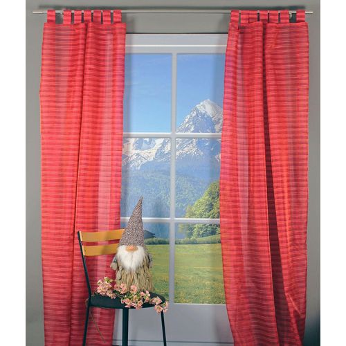 4056837065268 - Gardine HOSSNER - ART OF HOME DECO Egelsee Gardinen Gr 245 cm Schlaufen 135 cm rot Schlaufen Schlaufenschal im zeitlosen Design 4056837065268 - Gardine HOSSNER - ART OF HOME DECO Egelsee Gardinen Gr 245 cm Schlaufen 135 cm rot Schlaufen Schlaufenschal im zeitlosen Design