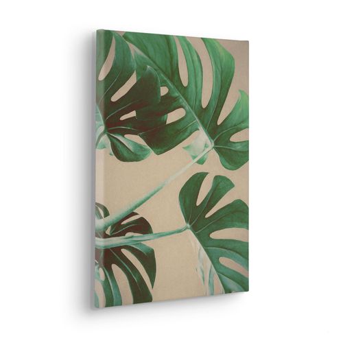 4055065030444 - Leinwandbild KOMAR Wild at Home - Größe 30 x 40 cm grün (farbe bild(er) grün braun) B30cm Papier Holz Bilder Keilrahmenbild mi Echtholzrahmen