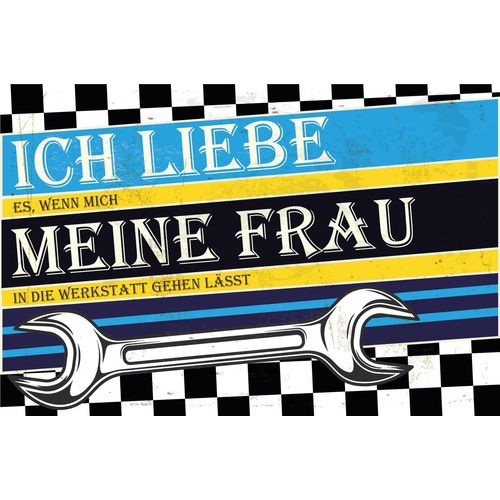 4067437108835 - Alu-Dibond-Druck QUEENCE Ich liebe meine Frau bunt (farbe bild(er) bunt) B30cm H20cm T02cm Alu Dibond Bilder Werkstatt Schild Schraubenschlüssel 4067437108835 - Alu-Dibond-Druck QUEENCE Ich liebe meine Frau bunt (farbe bild(er) bunt) B30cm H20cm T02cm Alu Dibond Bilder Werkstatt Schild Schraubenschlüssel