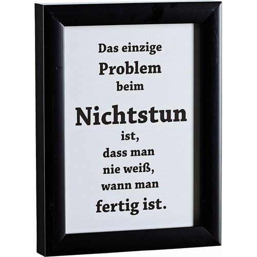 4003529218983 - Bild CREATIV HOME Lyrics2 schwarz (farbe rahmen schwarz farbe bild(er) schwarz) B18cm H24cm T3cm Holz Papier Bilder