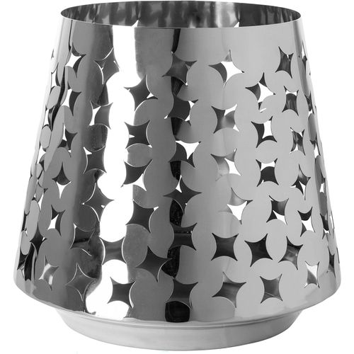 4042911462894 - Windlicht FINK Kerzenhalter LUMA Kerzenhalter Gr H 30 cm silberfarben Laternen Windlichter aus Edelstahl mit ausgestanzten Cut-Outs 4042911462894 - Windlicht FINK Kerzenhalter LUMA Kerzenhalter Gr H 30 cm silberfarben Laternen Windlichter aus Edelstahl mit ausgestanzten Cut-Outs
