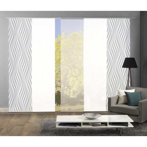 4056751261432 - Schiebegardine HOME WOHNIDEEN WAVES Gr 1 grau B60cm H245cm Polyester Gardinen HxB 245x60 inkl Befestigungszubehör 4056751261432 - Schiebegardine HOME WOHNIDEEN WAVES Gr 1 grau B60cm H245cm Polyester Gardinen HxB 245x60 inkl Befestigungszubehör