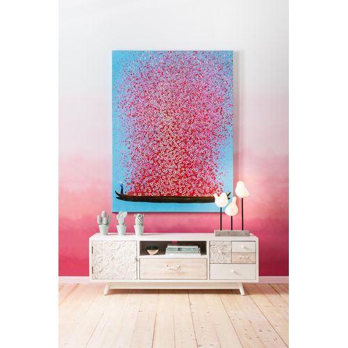 4025621392507 - Leinwandbild DESIGN Bild Touched Flower Boat blau (farbe bild(er) blau) B80cm H100cm T35cm Bilder