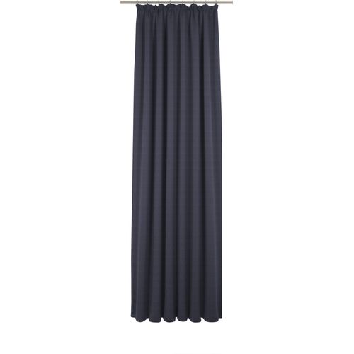 4004567461577 - Vorhang ADAM Uni Collection blau (dunkelblau) B142cm H155cm Baumwolle (Bio-Baumwolle) Gardinen Vorhang Uni Collection aus 100% Bio-Baumwolle Kräuselband (1 St)