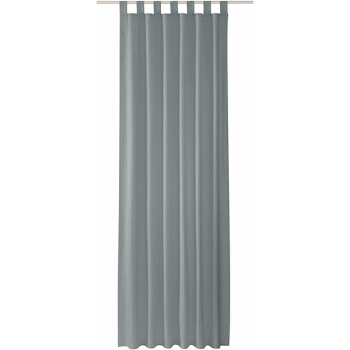 4005414455336 - Vorhang TOM TAILOR Dove Gardinen Gr 255 cm Schlaufen 140 cm grau (steingrau) Schlaufen Gardine blickdicht