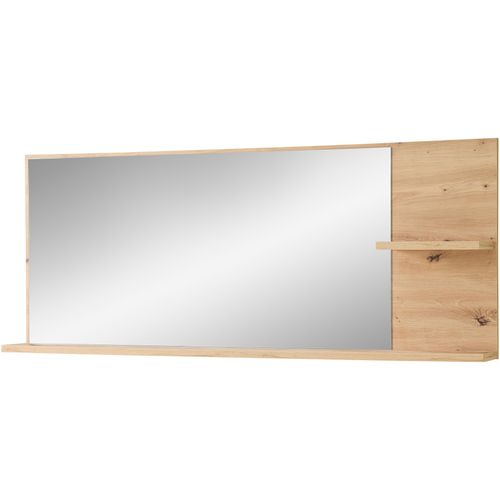 4250314564262 - Garderobenspiegel INNOSTYLE BARI Wandspiegel braun (artisan eiche) B148cm H60cm T17cm Mitteldichte Faserplatte (MDF) glasspiegel Holzwerkstoff Spiegel Spiegelfläche 148 x 60 cm 2 Ablageböden