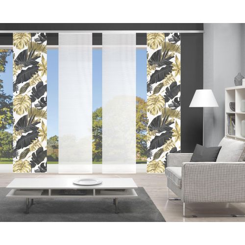 4056751415446 - Schiebegardine VISION S LETHI grau (goldfarben anthrazit) B60cm H260cm Polyester Gardinen DIGITALDRUCK 4056751415446 - Schiebegardine VISION S LETHI grau (goldfarben anthrazit) B60cm H260cm Polyester Gardinen DIGITALDRUCK