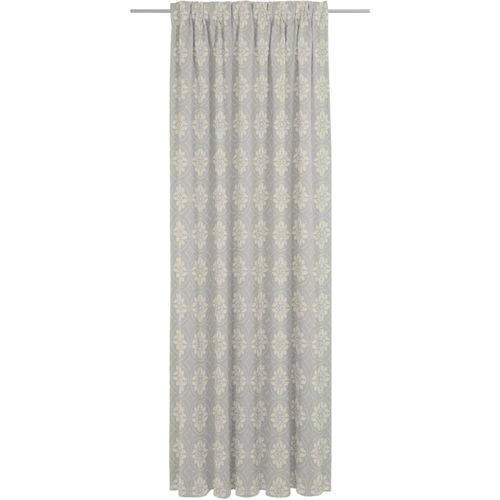 4004567309183 - Vorhang ADAM Romantic Puligny Light Gr 1 grau (hellgrau) B142 H145 Jacquard Baumwolle Gardinen Vorhang Romantic Puligny Light aus 100% Bio-Baumwolle Multiband 1St