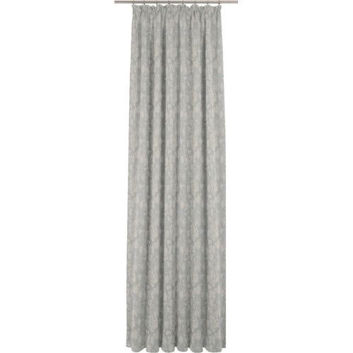 4004567191382 - Vorhang ADAM Flower Cuvée Gr 1 grau (hellgrau) B145cm H145cm Jacquard Baumwolle (Bio-Baumwolle) Gardinen aus 100% Bio-Baumwolle