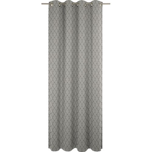 4004567210571 - Vorhang ADAM Vorhang Indian Cortezada aus 100 % Bio-Baumwolle Ösen (1 St) Gr 1 schwarz B145cm H145cm Jacquard Baumwolle (Bio-Baumwolle) Gardinen Vorhang Indian Cortezada aus 100% Bio-Baumwolle Ösen (1 St)