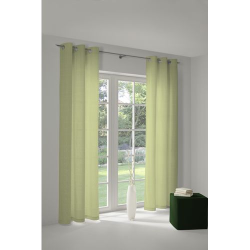 4004567208431 - Vorhang ADAM Vorhang Graphic Ventus aus 100 % Bio-Baumwolle Ösen (1 St) Gr 1 grün (hellgrün) B145cm H145cm Jacquard Baumwolle (Bio-Baumwolle) Gardinen Blickdichter Vorhang Graphic Ventus aus Bio-Baumwolle Made in Germany