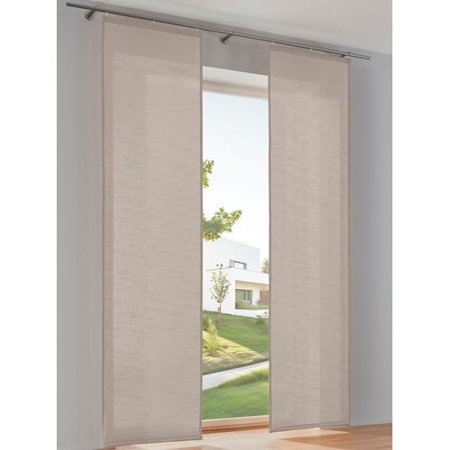 6930325798877 - Schiebegardine HEINE HOME Gr 1 grau (taupe) B60cm H145cm Polyester Gardinen