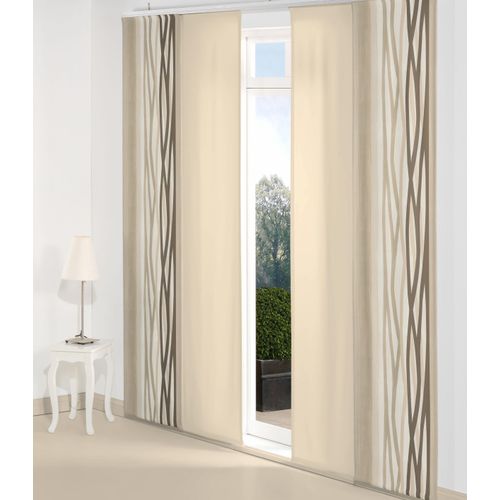 4004567170042 - Schiebegardine WIRTH Brooklyn Gr 1 grau B60cm H145cm Polyester Gardinen Inkl Montagezubehör