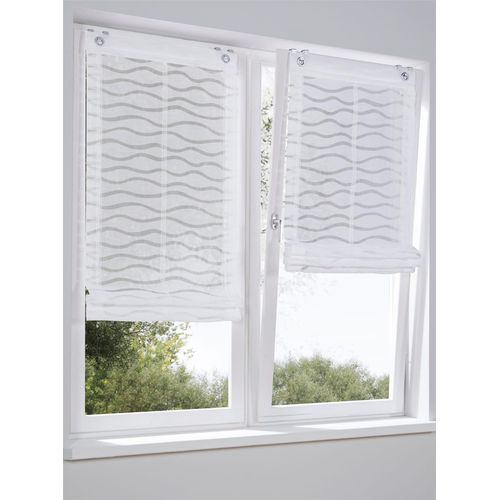 4016478034269 - Raffrollo HEINE HOME Raffrollos Gr 140 cm Ösen 80 cm weiß Raffrollos halbtransparent