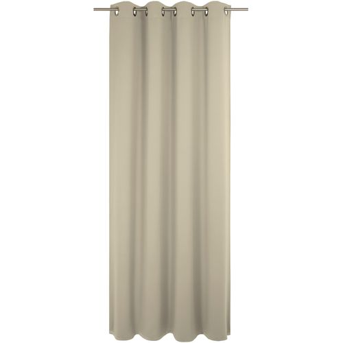 4004567248895 - Vorhang WIRTH Newbury Gr 1 grau (taupe) Gardinen 145cm Ösen 130cm Baumwolle Polyester B130cm H145cm
