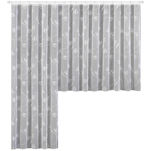 4005385821048 - Gardine WECKBRODT Melia Gr 4 weiß B625cm H95cm Jacquard Polyester Gardinen Jacquard strukturiert AlloverMotivhalbtransparent Blaiband Store