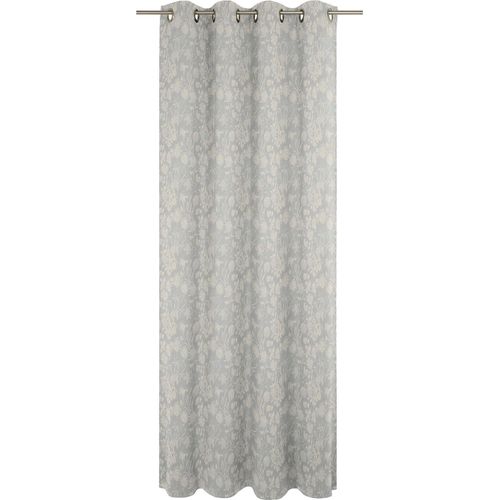 4004567191580 - Vorhang ADAM Vorhang Flower Cuvée Light aus 100% Bio-Baumwolle Ösen (1 St) Gr 1 grau (hellgrau) B145cm H145cm Jacquard Baumwolle (Bio-Baumwolle) Gardinen Vorhang Flower Cuvée Light aus Bio-Baumwolle Made in Germany