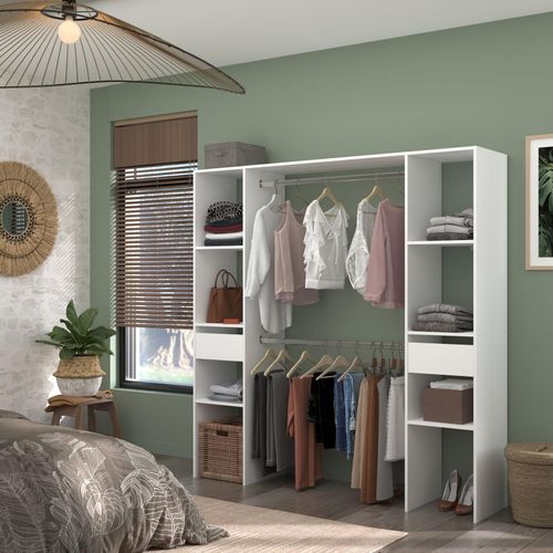 3170720616502 - Mehrzweckschrank Combi 2 Weiß - Grau