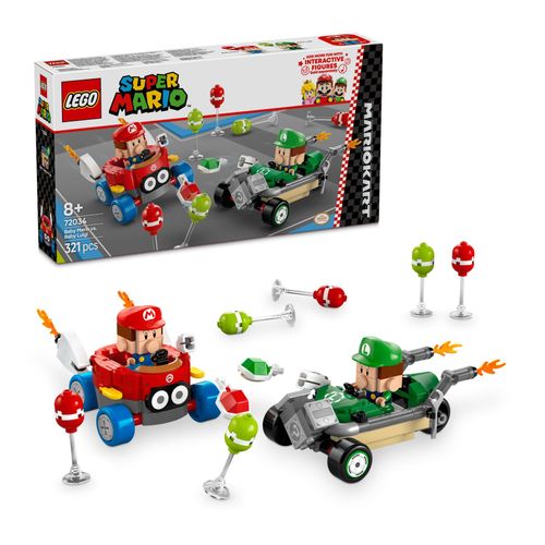 5702017816517 - 72034 Super Mario - Mario Kart Baby Mario vs Baby Luigi Konstruktionsspielzeug 5702017816517 - 72034 Super Mario - Mario Kart Baby Mario vs Baby Luigi Konstruktionsspielzeug