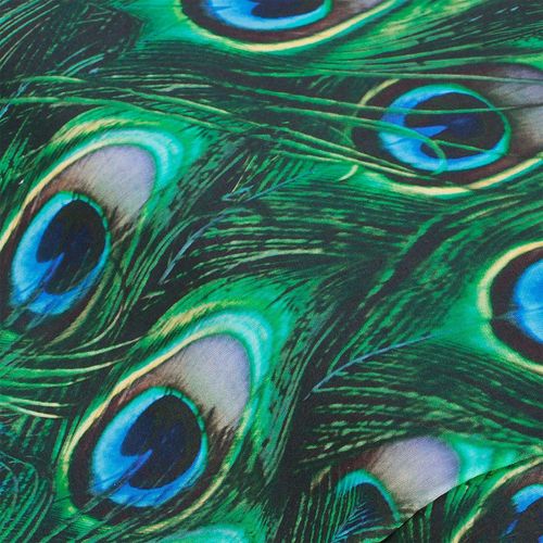 4058896077916 - Baumwollstoff-Digitaldruck Pfauenfedern Serie Ria