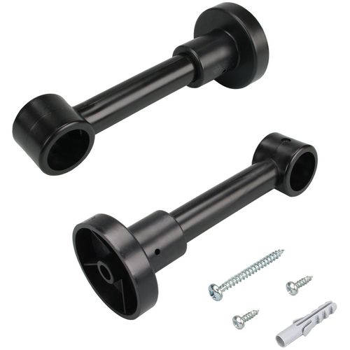 4016318138492 - Träger Gardinenstangenhalterungen Gr Länge 127 cm schwarz Gardinenstangenhalter Gardinenstangenhalterungen für Gardinenstangen Ø 20 mm