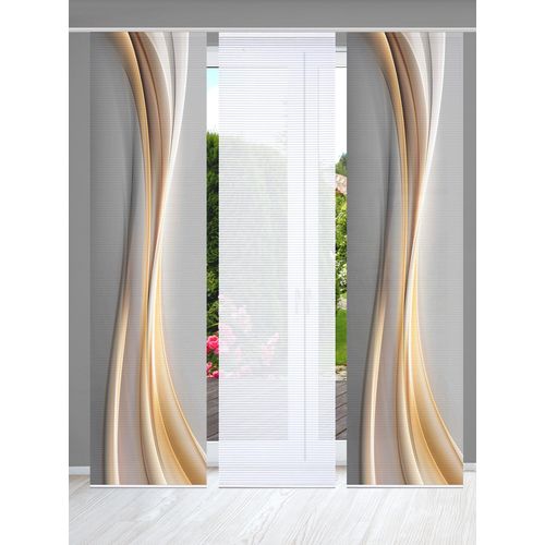 4056751444934 - Schiebegardine HOME IN GREEN ELANIA Gr 1 gold (goldfarben) B60cm H245cm Polyester Gardinen SET DIGITALDRUCKBAMBUSOPTIK RECYCELT 4056751444934 - Schiebegardine HOME IN GREEN ELANIA Gr 1 gold (goldfarben) B60cm H245cm Polyester Gardinen SET DIGITALDRUCKBAMBUSOPTIK RECYCELT