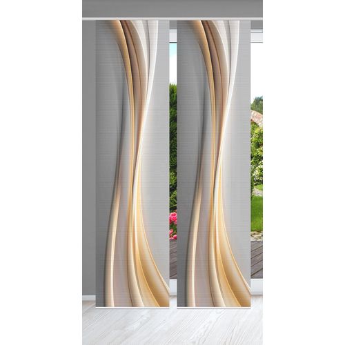 4056751444910 - Schiebegardine HOME IN GREEN ELANIA Gr 1 gold (goldfarben) B60cm H245cm Polyester Gardinen SET DIGITALDRUCKBAMBUSOPTIK RECYCELT 4056751444910 - Schiebegardine HOME IN GREEN ELANIA Gr 1 gold (goldfarben) B60cm H245cm Polyester Gardinen SET DIGITALDRUCKBAMBUSOPTIK RECYCELT