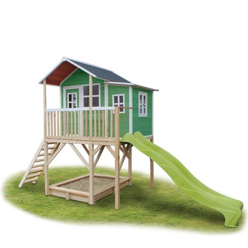 8717703021363 - Exit Toys Loft 750 Holzspielhaus - grün