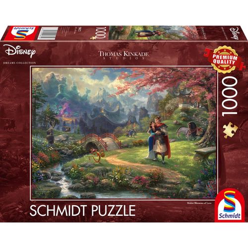 4001504596729 - Thomas Kinkade Disney Mulan Blossoms Of Love 1000pc Boden