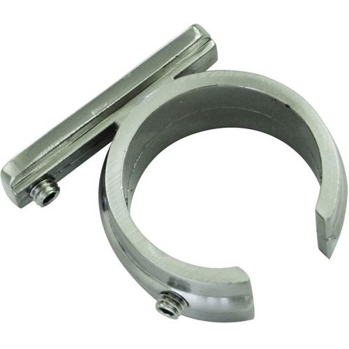 4003018329602 - Verbinder Memphis silber (edelstahlfarben) Gardinenstangenhalterungen Serie Einzelprogramm Memphis Ø 16 mm