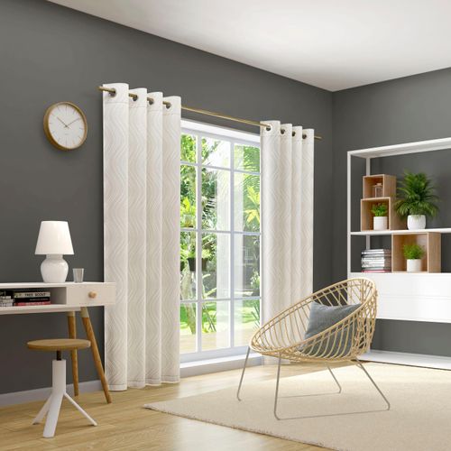 4006470491986 - Vorhang NEUTEX FOR YOU Grado Eco Gardinen Gr 245 cm Ösen 146 cm weiß (wollweiß) Ösen nachhaltig