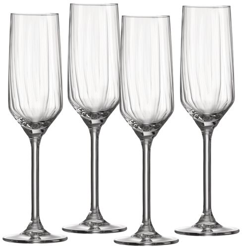 4006344320275 - Sektglas RITZENHOFF & BREKER Jive transparent B55cm H23cm Ø55cm Glas Trinkgefäße 4er Set je 220 ml 4006344320275 - Sektglas RITZENHOFF & BREKER Jive transparent B55cm H23cm Ø55cm Glas Trinkgefäße 4er Set je 220 ml