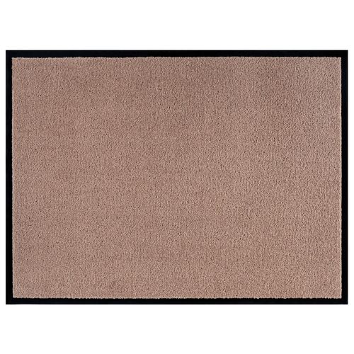 4255636665192 - NYVI Fußmatte Unicolored - Pflegeleicht Strapazierfähig Anti-Rutsch FarbeBeige Größe90x150 cm