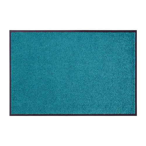 4255636665710 - NYVI Fußmatte Wash & Clean - Wetterfest Saugstark Rutschfest FarbePetrol Größe120x180 cm