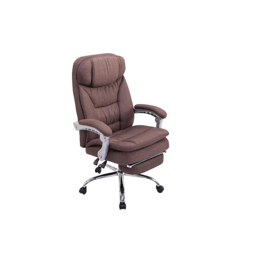 4251152689377 - XL Bürostuhl TROY mit Armlehne Stoff-Bezug Relaxsessel mit Fußstütze ausziehbar Chefsessel Belastbarkeit bis 160 kg 4251152689377 - XL Bürostuhl TROY mit Armlehne Stoff-Bezug Relaxsessel mit Fußstütze ausziehbar Chefsessel Belastbarkeit bis 160 kg