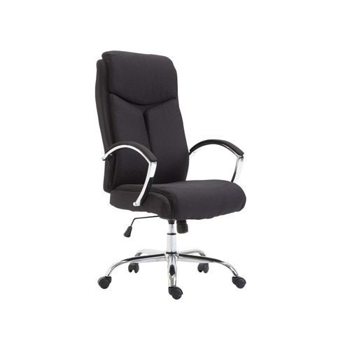 4251380458813 - Bürostuhl XL Vaud mit Stoffbezug Chefsessel Drehstuhl mit Armlehnen Bürodrehstuhl mit hochwertige Polsterung max Belastbarkeit 140 kg