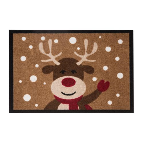 4255636660463 - NYVI Fußmatte Printy - Rutschfest Waschbar für Innen und Außen Größe40x60 cm FarbeElch 4255636660463 - NYVI Fußmatte Printy - Rutschfest Waschbar für Innen und Außen Größe40x60 cm FarbeElch