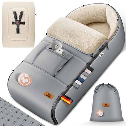 4255598302104 - KIDIZ® Babyfußsack Baby Fußsack Winterfußsack Babyschale mit Reißverschluss Kuschelsack Babydecke Kinderwagen waschbar verschließbarer Kopfteil Tasche passend für alle Kinderwagen 4255598302104 - KIDIZ® Babyfußsack Baby Fußsack Winterfußsack Babyschale mit Reißverschluss Kuschelsack Babydecke Kinderwagen waschbar verschließbarer Kopfteil Tasche passend für alle Kinderwagen