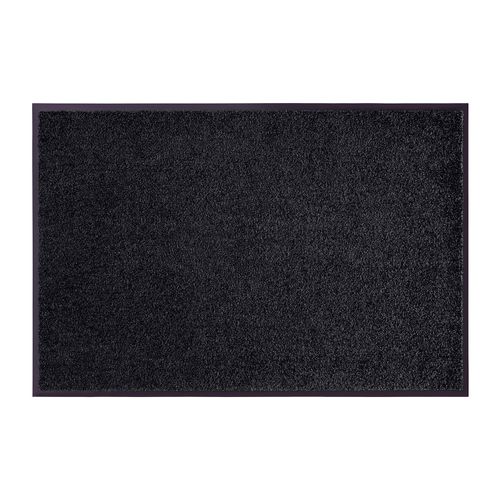 4255636665581 - NYVI Fußmatte Wash & Clean - Wetterfest Saugstark Rutschfest FarbeSchwarz Größe60x180 cm