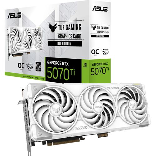 4711636126151 - ASUS GeForce RTX 5070 Ti TUF BTF White OC - 16GB GDDR7 RAM - Grafikkarte