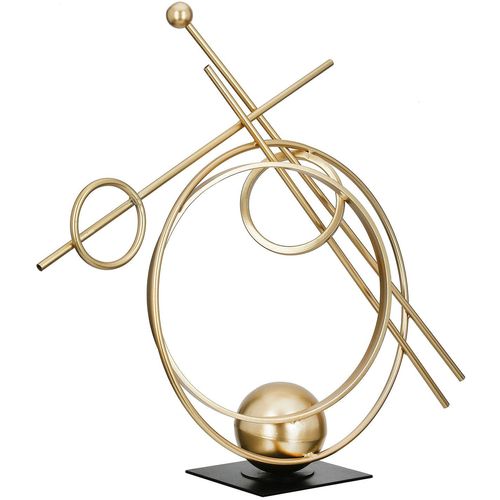 4063387698587 - Dekoobjekt CASABLANCA BY GILDE Skulptur Abstracto goldfarben H 455 cm gold (goldfarben) B48cm H455cm T13cm Metall Dekofiguren