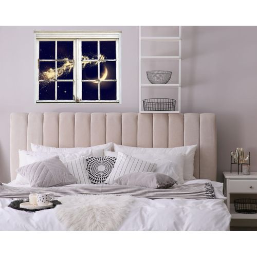 4067437116304 - 3D-Wandtattoo QUEENCE Weihnachtsmann im Schlitten blau (dunkelblau) B60cm H40cm T03cm Vinyl Wandtattoos selbstklebender Wandsticker Weihnachten 4067437116304 - 3D-Wandtattoo QUEENCE Weihnachtsmann im Schlitten blau (dunkelblau) B60cm H40cm T03cm Vinyl Wandtattoos selbstklebender Wandsticker Weihnachten