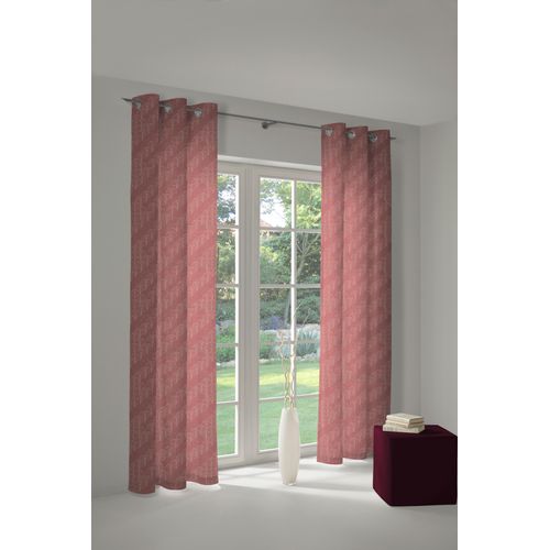 4004567189167 - Vorhang ADAM Vorhang Argentinian Criolla Light aus 100 % Bio-Baumwolle Ösen (1 St) Gr 1 rot (cherryrot) B145cm H145cm Jacquard Baumwolle (Bio-Baumwolle) Gardinen Vorhang Argentinian Criolla Light aus 100% Bio-Baumwolle Ösen (1 St)