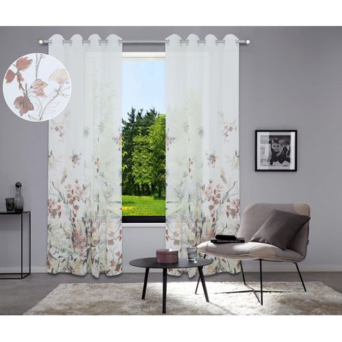 4068222605041 - Gardine HOME AFFAIRE Friesach Gr 1 bunt (multi) B140cm H145cm Polyester Gardinen mit Blumenmuster Topseller 4068222605041 - Gardine HOME AFFAIRE Friesach Gr 1 bunt (multi) B140cm H145cm Polyester Gardinen mit Blumenmuster Topseller