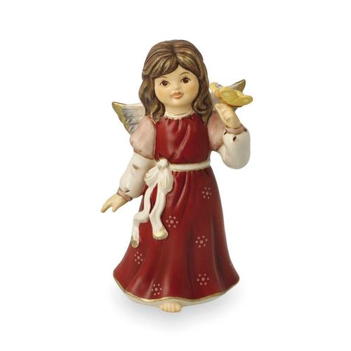 4005169373794 - Dekofigur GOEBEL Engel Dein Reisebegleiter bordeaux B6cm H12cm T65cm Steingut Dekofiguren 65 x 6 x 12 cm