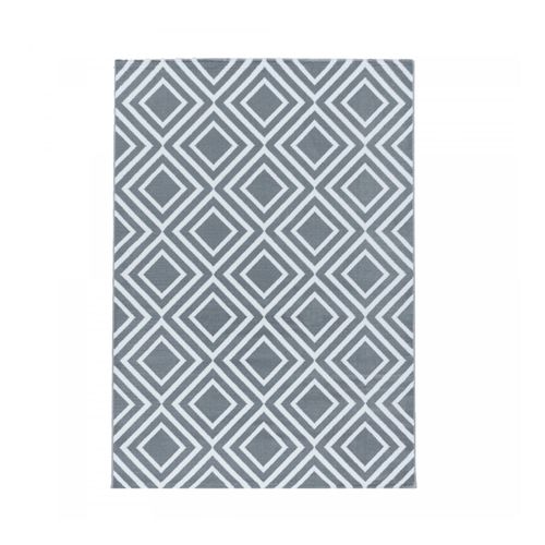 4053659039682 - Moderner Kurzflor-Teppich im Rauten-Design Pflegeleicht ideal für das Wohnzimmer
