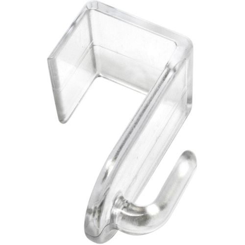 4003018356202 - Gardinenhaken Dekohaken für Fenster und Türen Gr 1 transparent B2cm L35cm Kunststoff Gardinenbefestigungen für Dekorationen von Stoffe